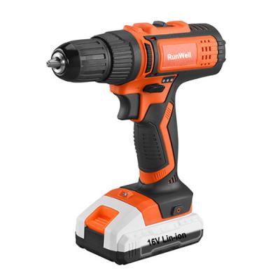 China 35NM 16V Cordless Drill Double LED With Rechargeable Lithium Ion Battery for sale