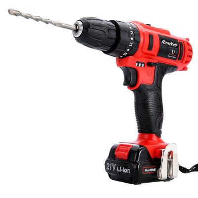 China Red 3 / 8 Inch Cordless Drill Impact Driver For Concrete 32Nm Rated Torque for sale