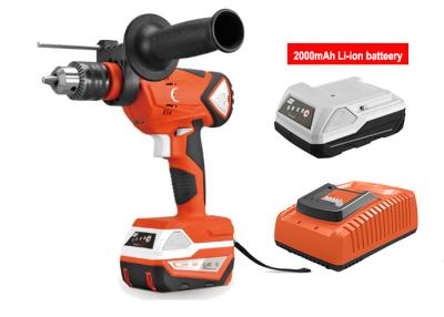 China 21 Volt Powerful Cordless Hammer Drill Driver 2000mAh Lithium Ion Battery for sale