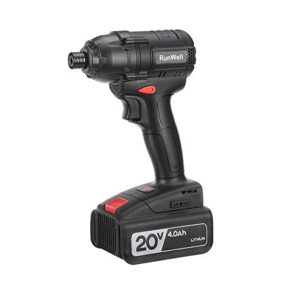 China 4.0Ah 20V Brushless Motor Powerful Cordless Impact Wrench 230Nm Rated Torque for sale