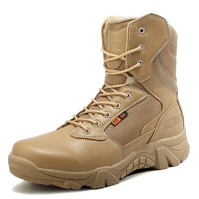 China High quality high top waterproof men boots fan military combat boots set up camping waterproof boots for sale