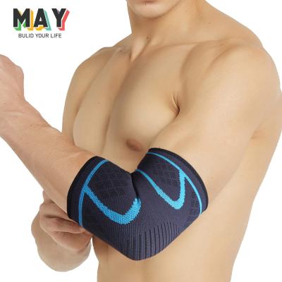 China Adult May Knit Elbow Pad For Men And Women Sports Elbow Support Brace Breathable Knee Pads for sale