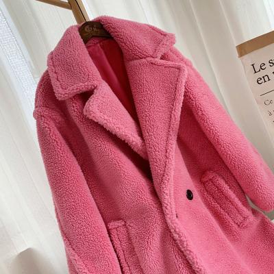 China Reversible Thick Warm Women's Faux Fur Coat Winter With Sleeve Jacket for sale