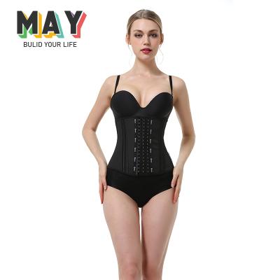 China May Cotton/Nylon Sport Shaping Latex Body Women Corset Sweat Waist Trainer For Women for sale