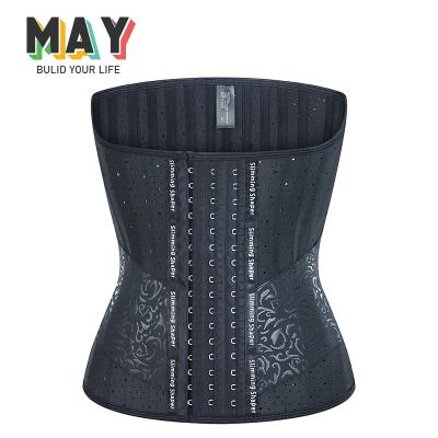 China Nylon/Cotton May Heart Punching Garment Belt Trimmer Waist Trainer Lumbar Latex Molded Women for sale