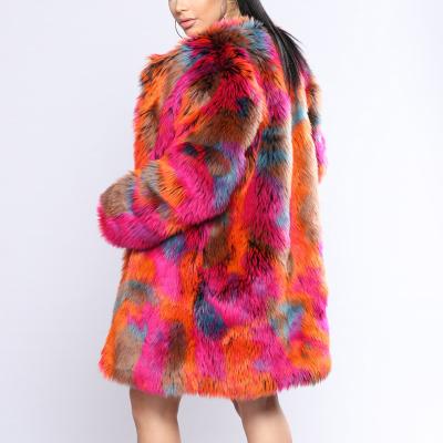 China Reversible Fashion Style Women's Full Skin Shorts Real Fox Fur Coat Ladies Long Sheath Natural Fur Jacket for sale