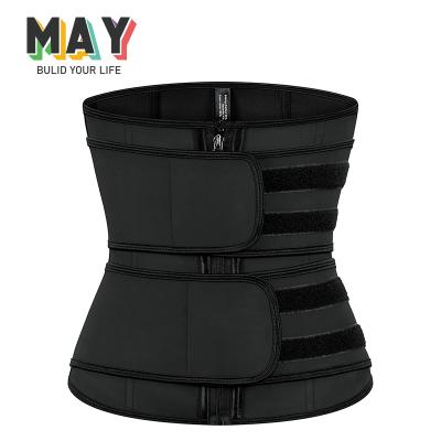 China Neoprene / Nylon May Wholesales Fashion Belly Belts Removable Binding Detachable Double Waist Trainer for sale