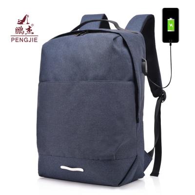 China Waterproof Fashion USB Travel Bagpack College Bag School Backpack Laptop Charging Bags for sale