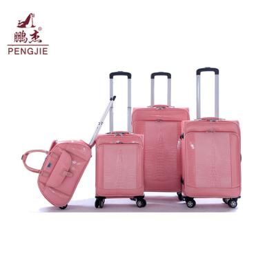 China Travel Crocodile waterproof PU travel trolley luggage for sale