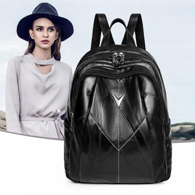 China New high quality waterproof PU leather material waterproof small anti-theft ladies and girls backpack women backpack bag for sale