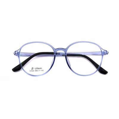 China Eyewear Frames Ultem Round 2021 Fashion New Design Optical Glasses Frames Colorful Eyewear for sale