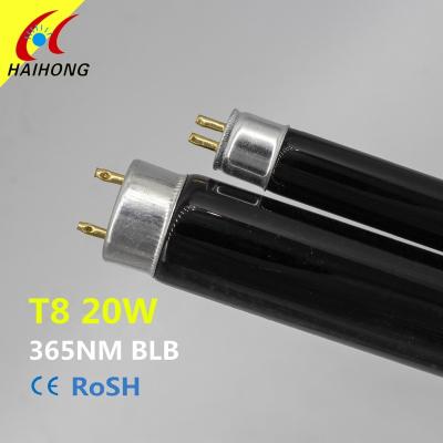 China T8 20W Black UVA Lamp Light Blue Fluorescent Lamp T 8 20W / F20 T8 / BLB G13 365NM for sale