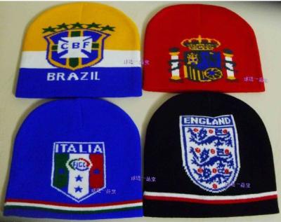 China JOINT High Quality Knit Football Beanie Hat for sale