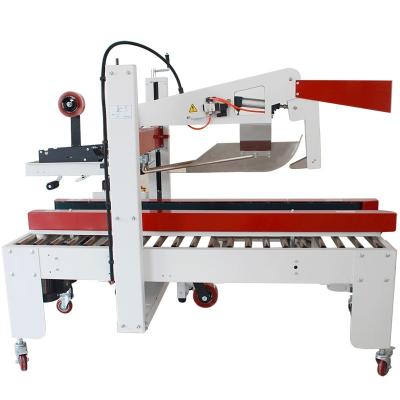 China Stainless Steel Automatic Cap-Folding Tape Sealing Machine with Max Speed 20M/MIN for sale