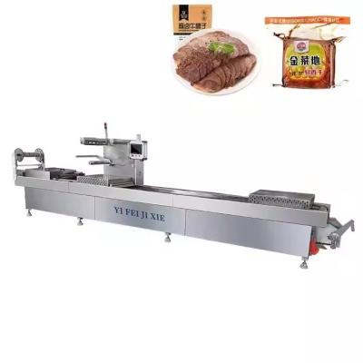 China Electric Driven Automatic Thermoforming Rigid Tray Vacuum Packaging Machine With Gas Filling for sale