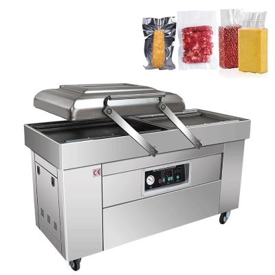 China Voedingsmiddelenwinkel Vacuum Sealer DZ-500 Model Dubbelkamer Verpakkingsmachine voor commerciële Te koop