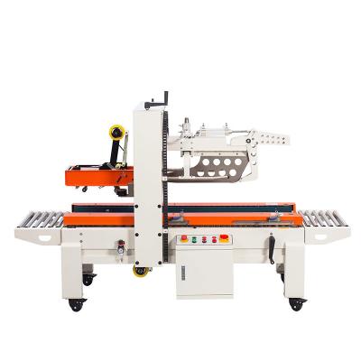 China Work Table 600-700mm Flaps Folding Carton Sealing Machine with 28m/min Sealing Speed for sale