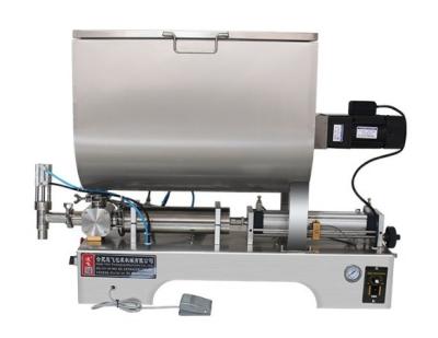 China Geschikt voor viskeuze voedingsmiddelen Flesvuller Vloeistoffen Water Dosering Chili Paste Filling Machine Mixer Filler Te koop