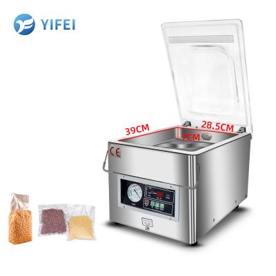 Cina Desktop DZ260 Macchina per imballaggio a vuoto per sigillamento a vuoto secco/umido di alimenti Pesce Frutta in vendita