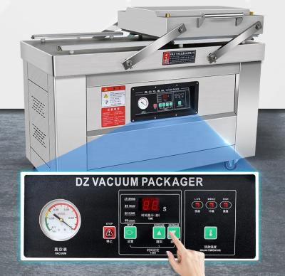 China DZ-400/2S-P Vacuum Packing Machine for Double Flat Type Chamber Dried Tofu Kelp Nori for sale