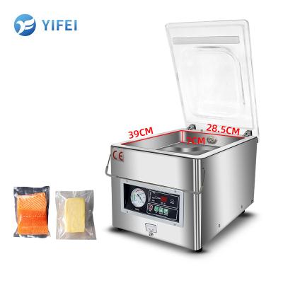 China Tabletop Vacuum Sealing Machine for Vegetable Meat Food Packaging Semi-automatic Grade for sale