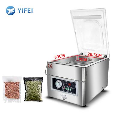 China 260 Máquina de sellado al vacío de cámara única para envases de alimentos de carne y frijoles en venta