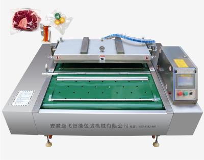 China Sellador de vacío de cinta de transporte de 380V para la transformación industrial de carne, vegetales y pescado en venta