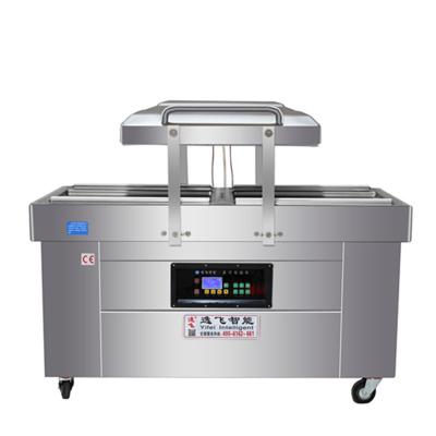 China Máquina de embalaje automática de doble cámara a vacío para el sellado de alimentos en venta