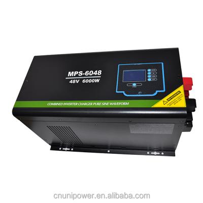 China Pure Sine Wave Single Phase 6kVA Solar Inverter With MPPT Controller 526*277*282mm for sale