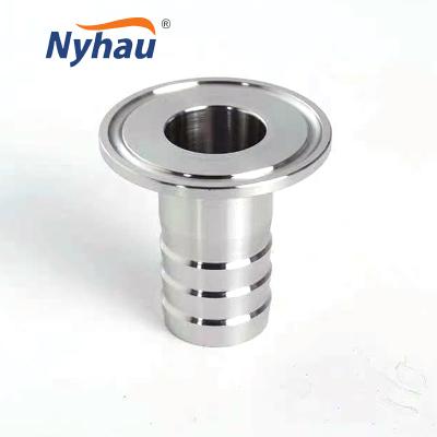 China Pipe connection nyhau clamped joint sanitary pipe 304 stainless steel DIN Tri clamp pipe burr for sale