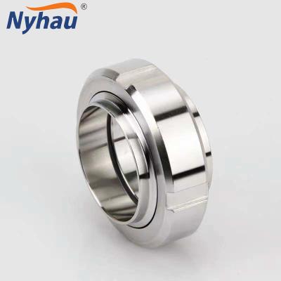 China SS304 SS316L nyhau pipe joint maker carbonated drinks milk pipe unions high low temperature union for sale