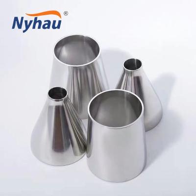 China Sanitary nyhau transitional beer pipe DIN 3AM standard welding concentric/eccentric reducer for sale