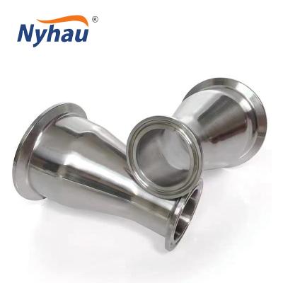 China Beer nyhau stainless steel concentric reducer food grade ss304 ss316L welded sanitary clamped reducer pipe for sale