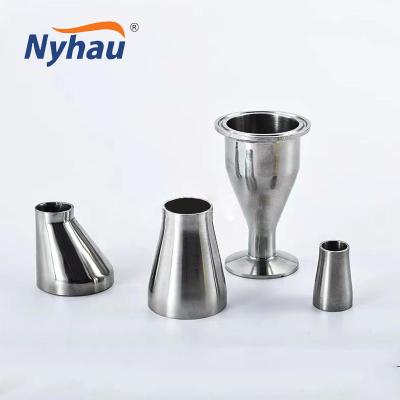 China Sanitary Long Straight Short Straight Pipe Weld Beer Tubing Beer Nyhau Stainless Steel Eccentric Reducer for sale