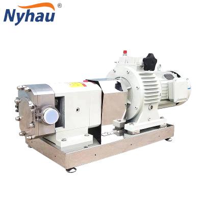 China food and beverage industry nyhau food grade rotary lobe pump stainless steel rotor pump sanitary pump for sale