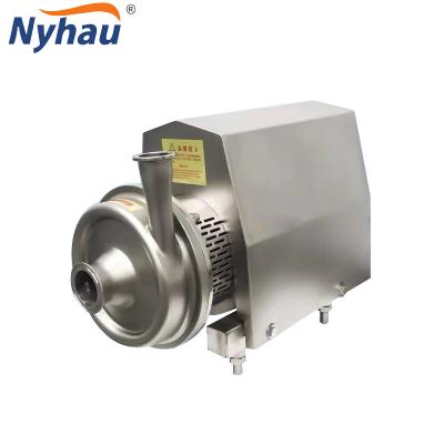 China Industrial drinking water treatment nyhau food milk beverage beer centrifugal pump stainless steel pipeline water pump centrifugal pumps for dairy for sale