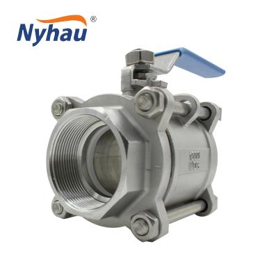 China Wholesale dairy nyhau light 1pc ball valve 316L stainless steel straight 2pc ball valve 304 and 3pc ball valve for sale