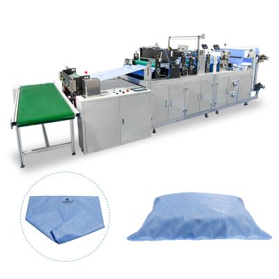 China Full Automatic Hotels Aviation Nonwoven Pillow Cover Making Machine for sale