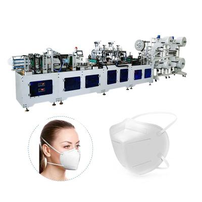 China Factory KN95 High Speed ​​Automatic Blindfold Folding Mask Machine for sale