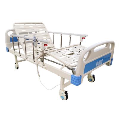 China Folding 2 Function Adjustable Electric Metal Hospital Medical Patient Bed For Sale for sale