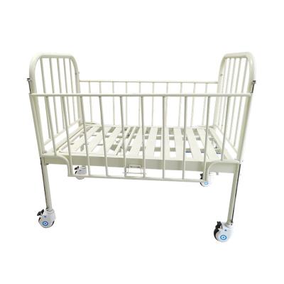 China Factory Direct Metal Single Crank Cradle 1 Function Pediatric Children Kids Infant Medical Hospital Bed for sale