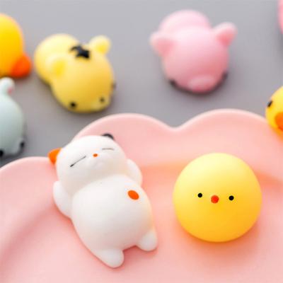 China Multi Styles Mini Animals Kawaii Squeeze Animals Easter Gift Soft Squishy Toys For Kids Gift for sale