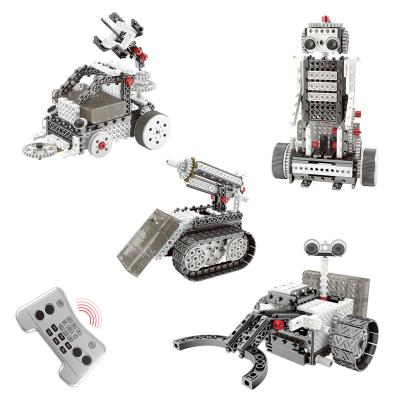 China 4 in 1 (Mars rover+rocket rover+lunar rover+robot) 254PCS Space Adventure Blocks Mars/Rocket/Lunar Rover Robot Blocks Parent-child 3D Interactive Learning Toys Building Brick for sale