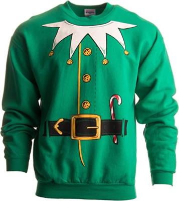 China Anti-wrinkle High Quality Custom Green Red Pullover Sweatshirt Men'S Christmas Hoodies for sale