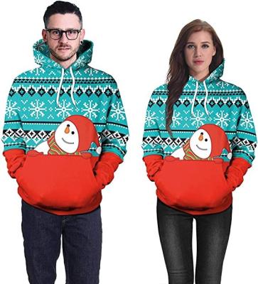 China Anti-wrinkle Merry Christmas 3D custom print hoodies Men's Clothing Christmas Hoodies Sweatshirts for sale