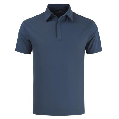 China Anti-wrinkle Hot Sell 100% Polyester Custom Embroidery Polo Shirt Moisture Wicking Anti Wrinkle Uniform Promotional T Shirt for sale