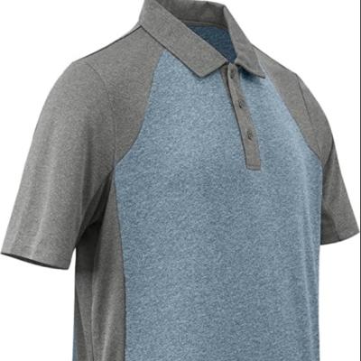 China Anti-wrinkle Wholesale Custom Logo Moisture Wicking Men's Plain Golf Polo Shirt for sale