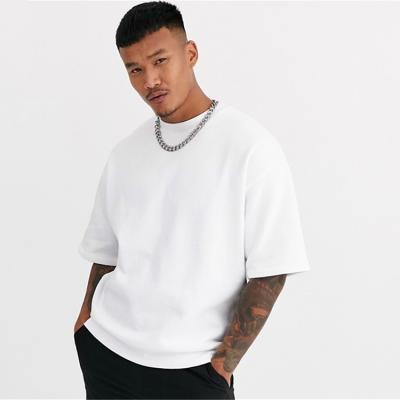 China Wholesale Custom Men's Streetwear T-shirt Anti-Wrinkle Anti Drop Sheer White Shoulder Pilling Tees for sale