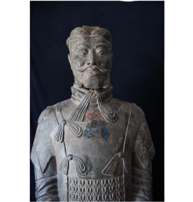 China Ancient Chinese Traditional Terra Cotta Warriors Standing General Statue Terra Cotta Warriors Figurines 190cm for sale