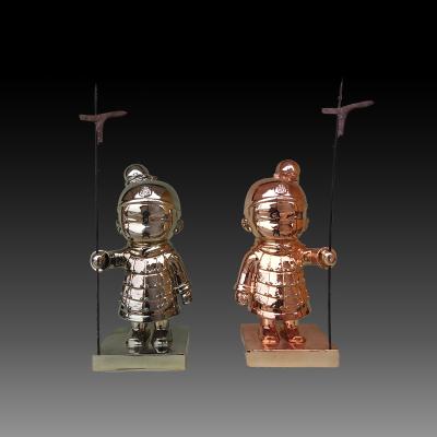 China China Custom Design Chinese Craft Tools Resin Resin Molds Warrior Home Decoration Resin Figurines for sale